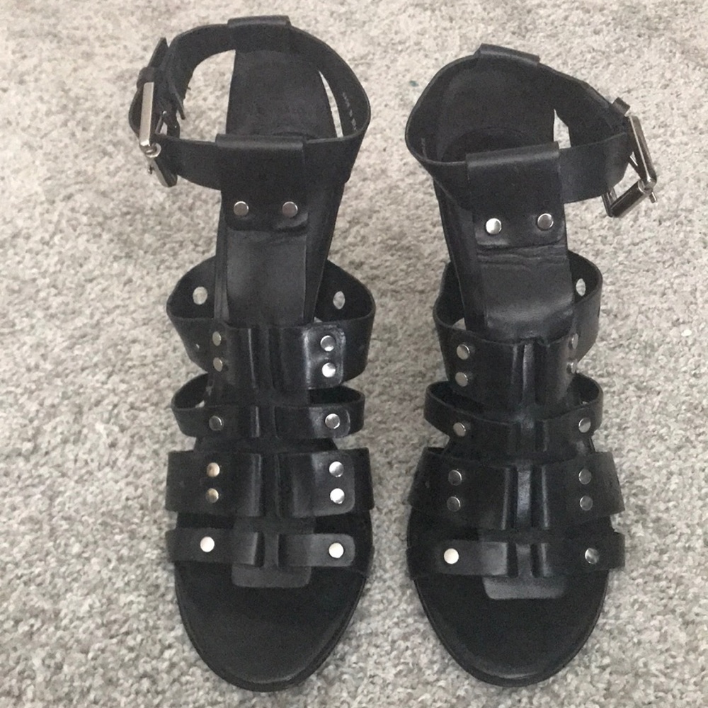 NWT Pour la Victoire Leather Heels Sz 8